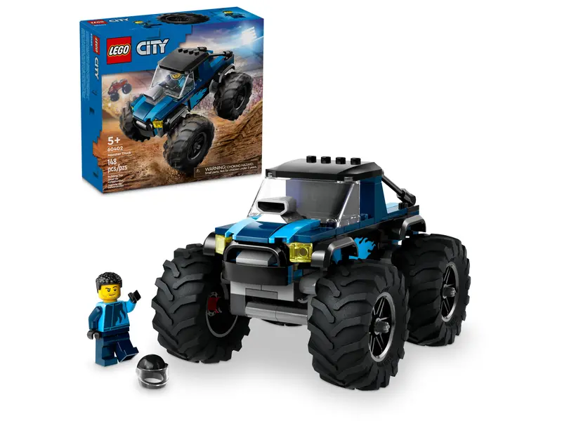 Le monster truck bleu